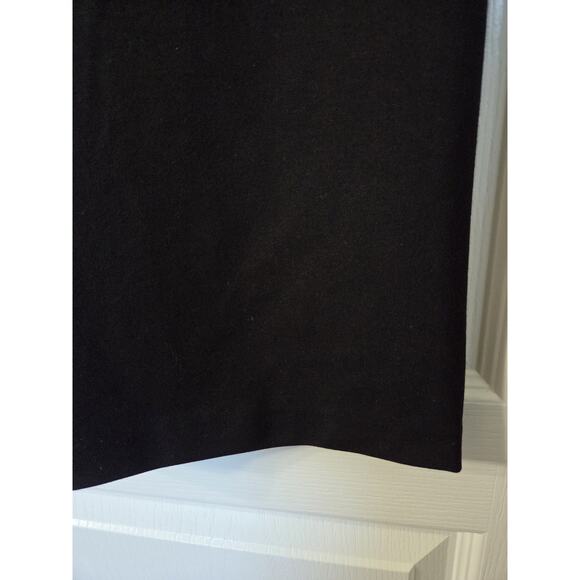 Alexis Bailey NWT Black Crochet trim Midi Dress Off Shoulder Fringe, Size Medium - Picture 8 of 13